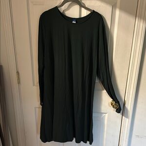 Old Navy Forest Green Long Sleeve Dress